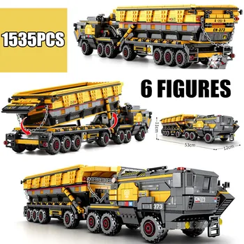 

MOC Military Toy CN373 Bucket Carrier Vehicle Headstock Truck Fit Lepining Technic SWAT City Building Block Bricks Toys Kid Gift