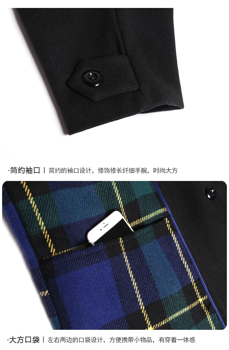 Женское зимнее пальто в клетку с кисточками, свободная длинная толстая теплая куртка с хлопковой подкладкой, верхняя одежда для женщин размера плюс, шерстяное пальто, парка