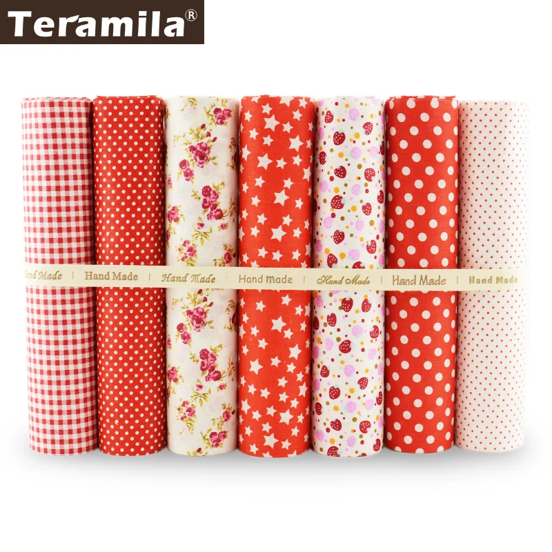 Teramila ткань из 100% хлопка 7 шт./лот|fabric leggings|sew beadfabric satchel |