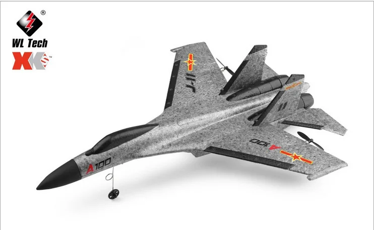 

Weili XK A100 Three-Channel like Really Remote Control Aircraft Su-27 Military Aviation Model J-11 Training