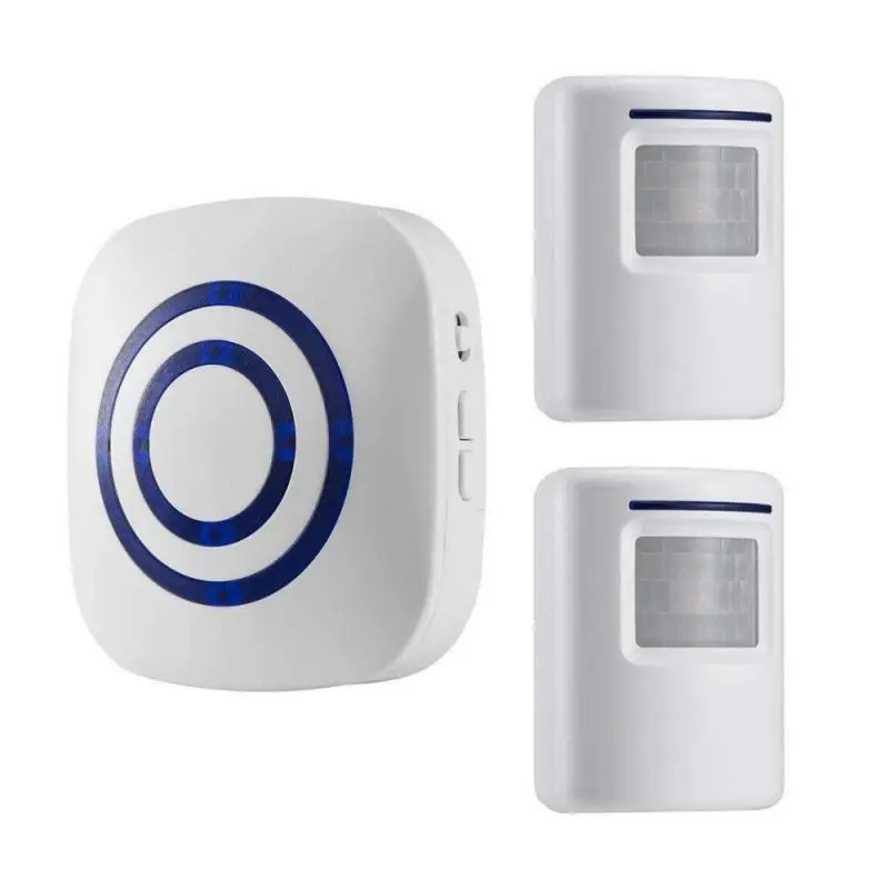 Timbre de puerta inalámbrico con Sensor de movimiento, PIR Store, bienvenido, para visitante, con enchufe para UE/EE. UU.
