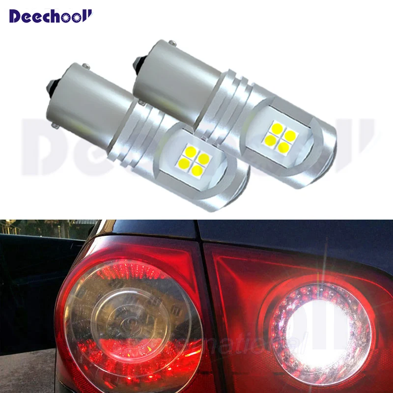 2x BA15S Car LED Bulbs for VW Passat B5 B6 ,Canbus Auto P21W 1156 LED