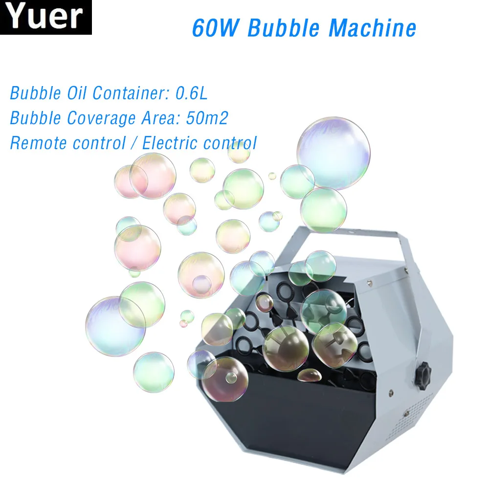 

2020 New 60W Remote Control Bubble Machine Wedding Party Birthday DJ Disco Equipment Stage Effects Bubble Machines Kids Outdoor