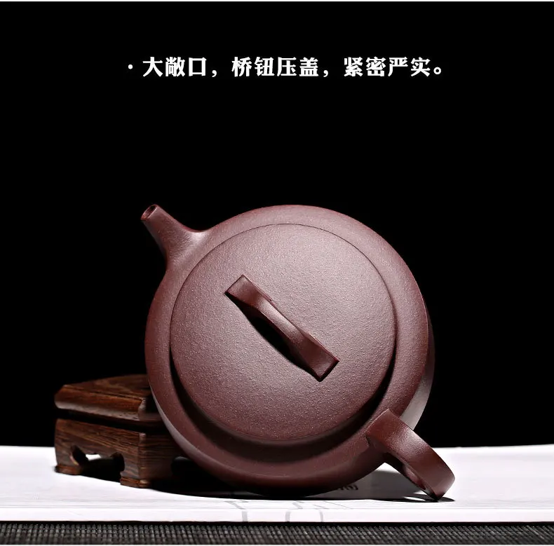 Yixing New Products Yixing Clay Teapot Raw Ore Purple Clay Entirely Handmade for Making Cao Zhigang Weeks Disc Tea Set Gift Box