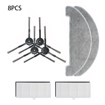 

Mop Filter Side Brushes Replacement Kit For Proscenic M7 Pro Robot Vacuum Cleaner Parts Cleaning Filters Mopping Cloth Pad Brush