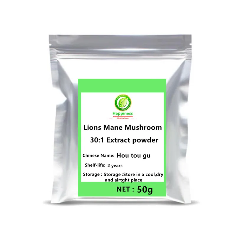 

Hot Sale Lions Mane Hericium Erinaceus Mushroom Extract Powder Festival 1pc Nutrition Women/Men Immunity Anti-Cancer Free Shipp.