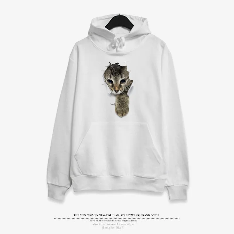 La MaxPa, корейский стиль, милый кот, женская теплая одежда, Instagram, модная, Круглый ворот, длинный рукав, Ретро стиль, толстовки, осень