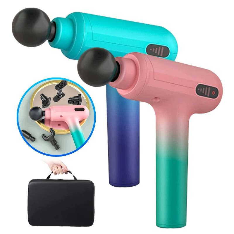 

Vibration Electric Massage Gun LCD Display Massager Muscle Training Massage Back Face Massager for Neck Slimming Body Massagers