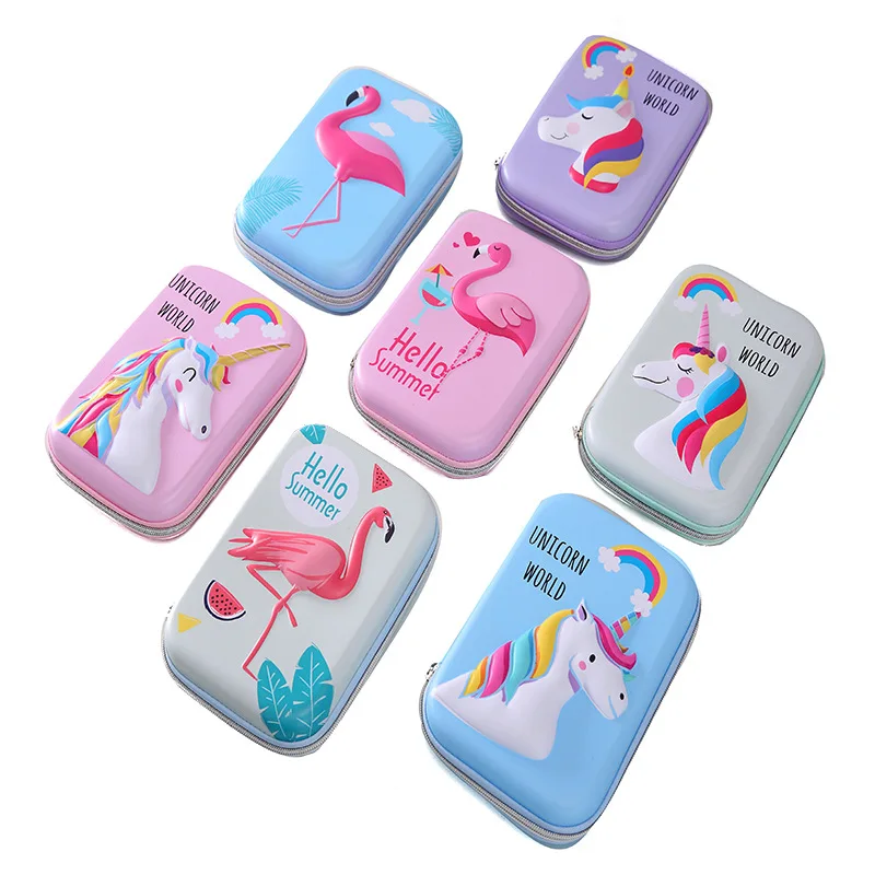 Чехол для карандашей с фламинго, единорогом, trousse scolaire stylo Kawaii estuche escolar, школьные принадлежности, чехол для карандашей, kalem kutusu astuccio scuo