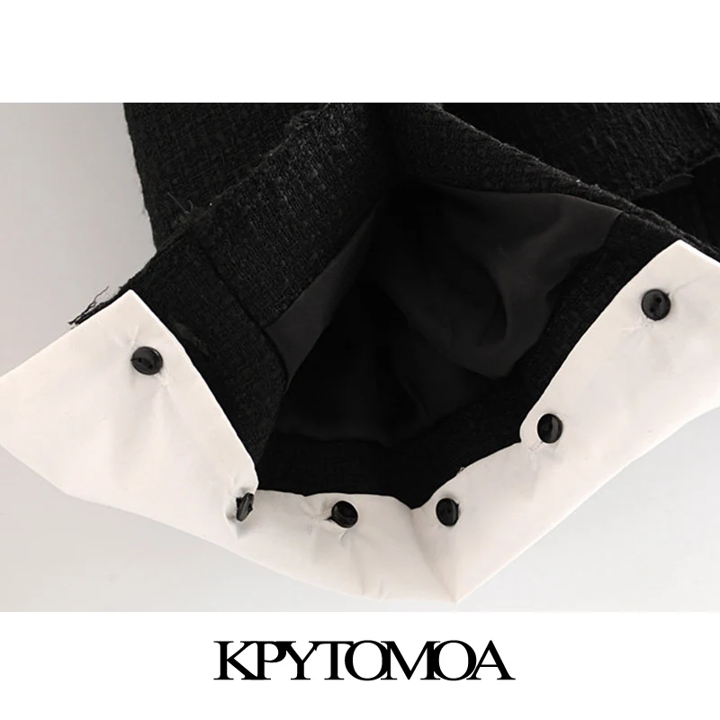 Винтажная стильная твидовая куртка с пуговицами и кисточками, пальто, женская мода, v-образный вырез, длинный рукав, женская элегантная верхняя одежда, шикарные топы