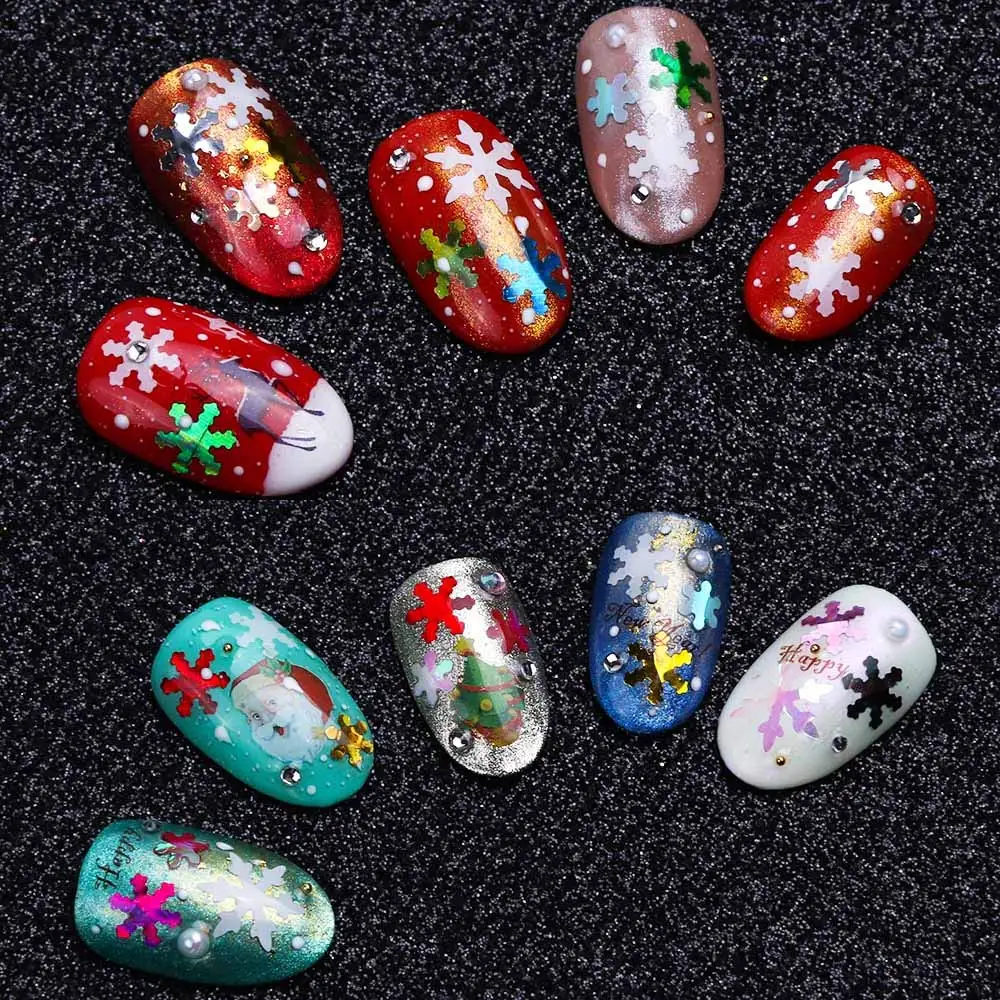 1 Boxed Versatile Shining Thermal Nail Flash Powder Temperature Changing  Nails Glitter Dust Manicure Sequins Decor Accessories 8