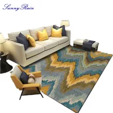 SunnyRain 1-piece Короткие Плюшевые коврики для гостиной и ковры для кухни, спальни, коврики Нескользящие