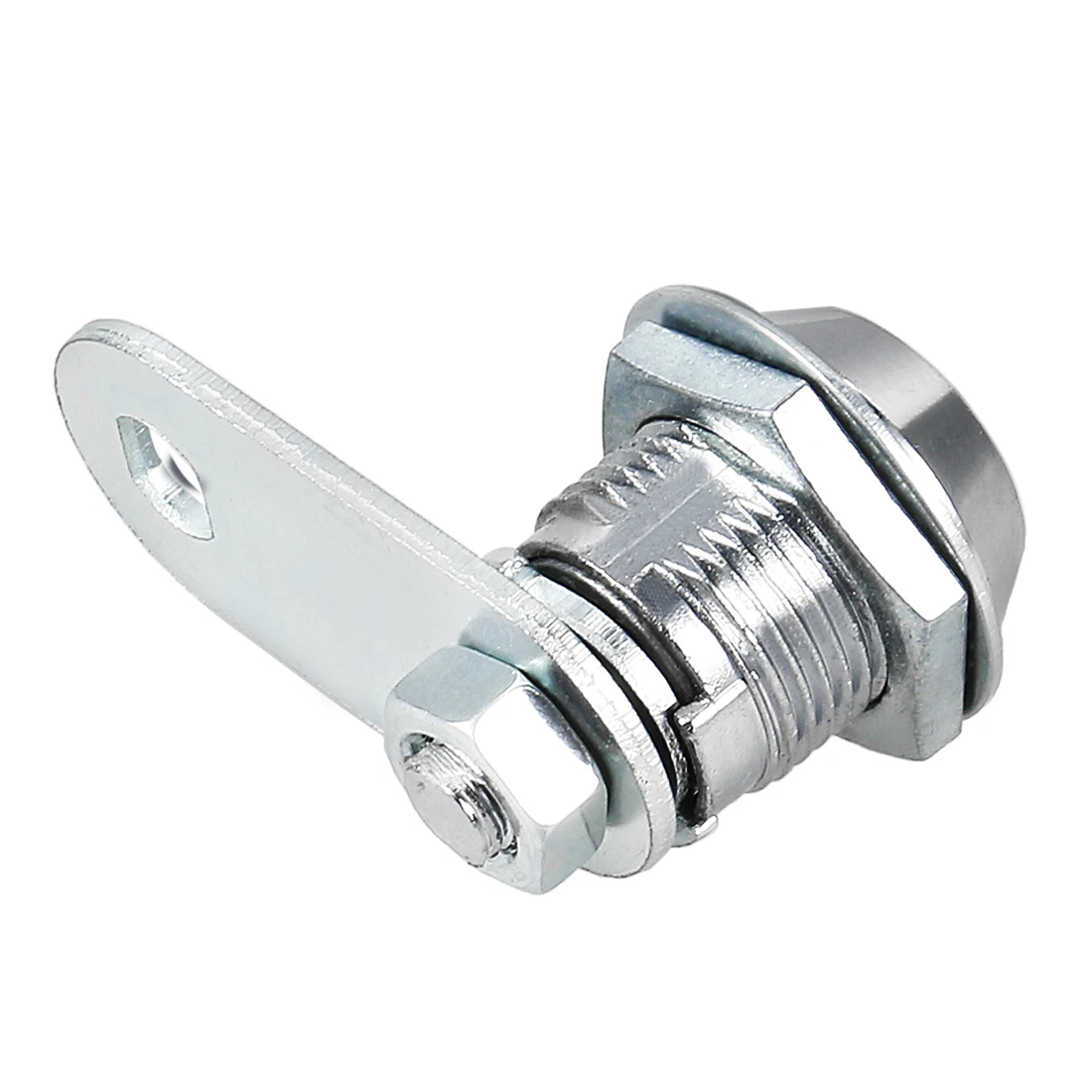 Uxcell трубчатый cam lock 16 мм 5/8 дюймов цилиндр Длина подходит на 3/8 дюйма Макс Панель Толщина цинковый сплав хромированная отделка ключ одинаковый