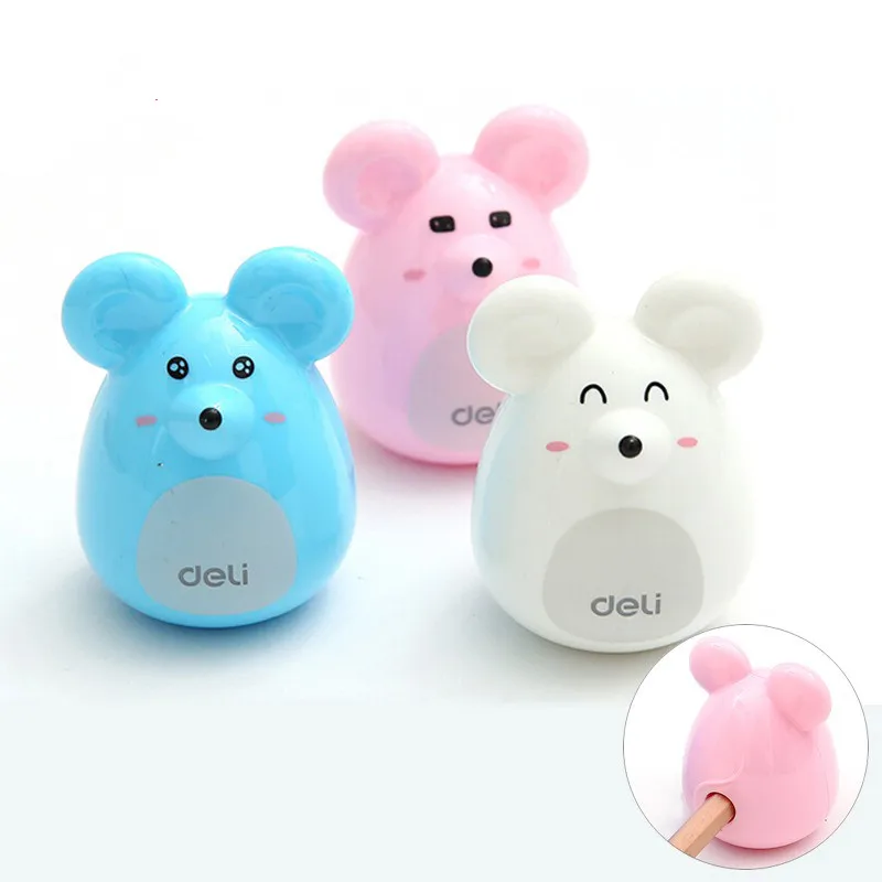 

Cartoon Milo mouse pencil sharpener color Mouse Mini pencil sharpener student stationery office supplies