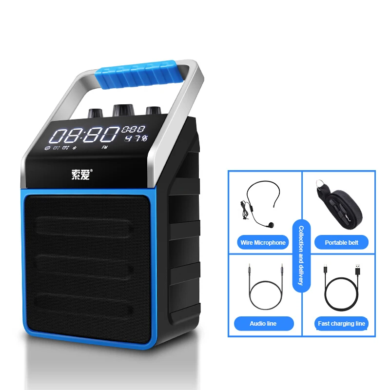 SOAIY S28 Wireless Bluetooth Speakers Outdoor Party Tour Guide Sales