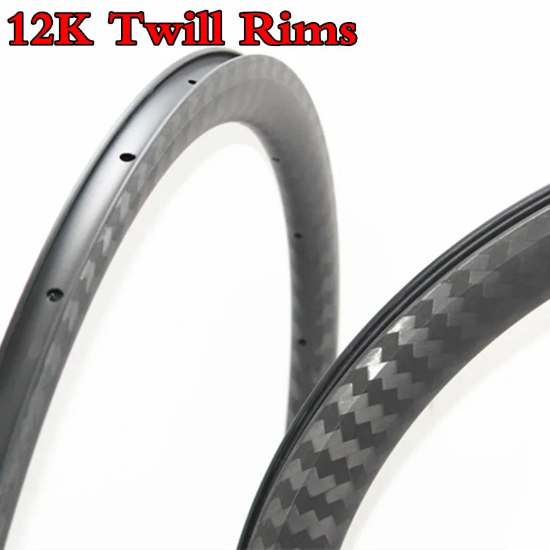 

Ultralight Road bicycle 38/45/50/60mm Carbon bicycle Rim Clincher/Tubeless Carbon 700C rims For Selling