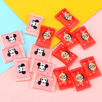 

10Pcs Flatback Cabochons Scrapbooking Fit Phone Embellishments Diy Accessories Christmas Simulation Cartoon Candy Happy 2020