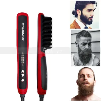 

Multifunctional Beard Straightener Electric Brush Instant Styling Hot Comb Men Curling and Straightening Women Brushes