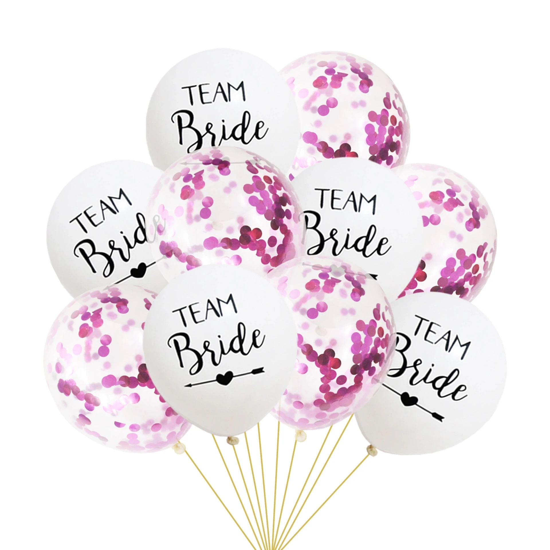 10pc Bachelorette Party Team Bride To Be Latex Balloon tattoo Hen Night Golden Bridal Shower wedding supplies | Дом и сад
