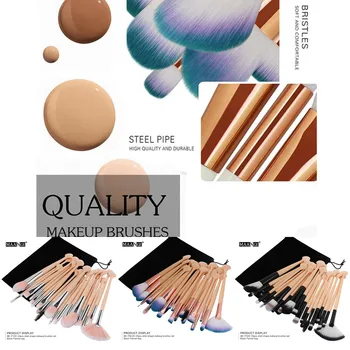 

20PCS Make Up Foundation brush Nylon eyeshadow eyebrow eyeliner soft Cosmetic Brushes Eye Shadow pinceis de maquiagem J906