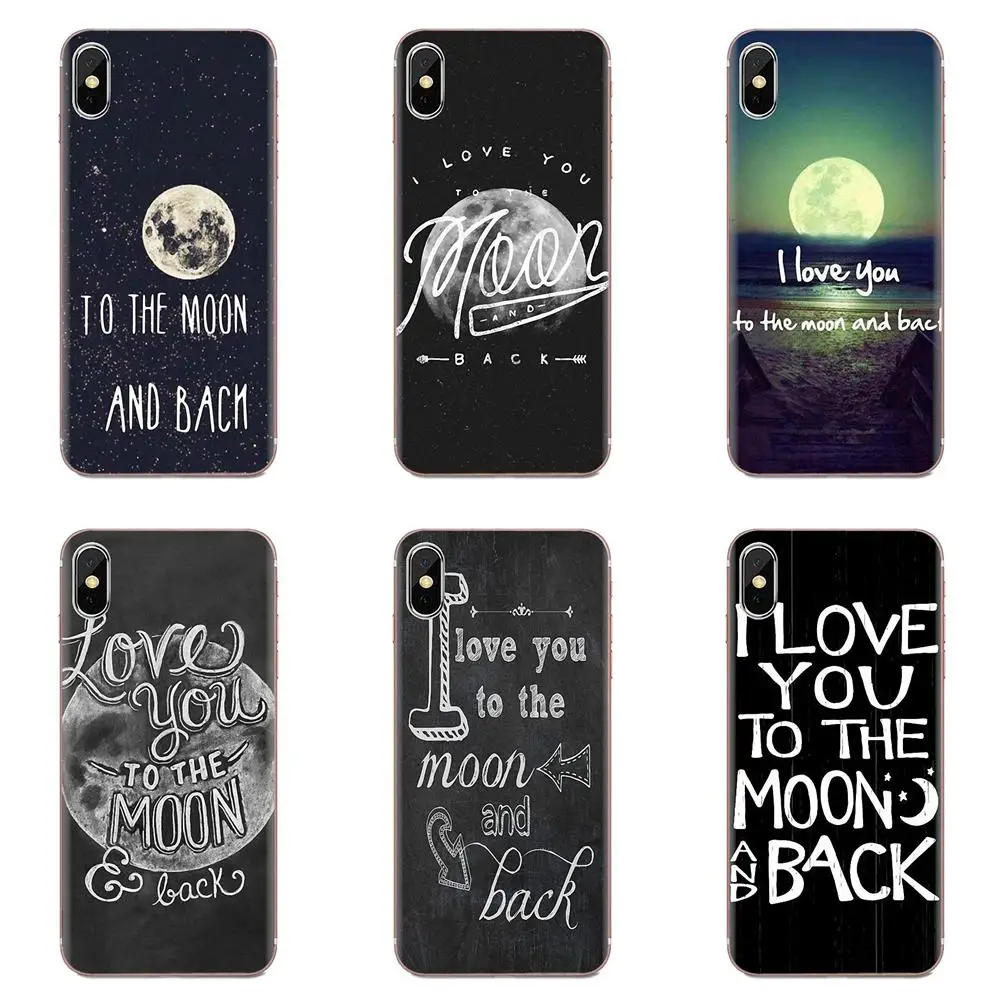 I Love You To The Moon And Back Ультратонкий чехол для sony Xperia Z Z1 Z2 Z3 Z4 Z5 compact Mini M2 M4 M5 T3 E3 E5 XA XA1 XZ