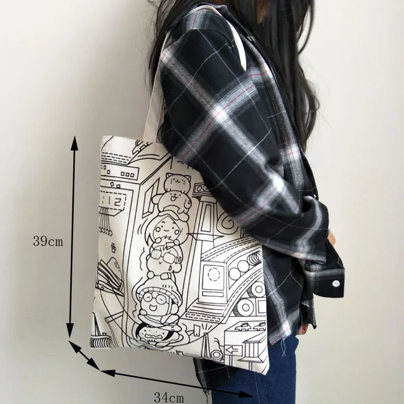 Mara's Dream, новинка, холщовая женская сумка, Япония и Южная Корея, простая зеленая сумка с комиксами, маленькая свежая сумка на плечо