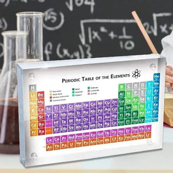

Acrylic Periodic Table Of Elements Table Display, with Elements Kids Teaching Birthday Teacher's Day Gifts L