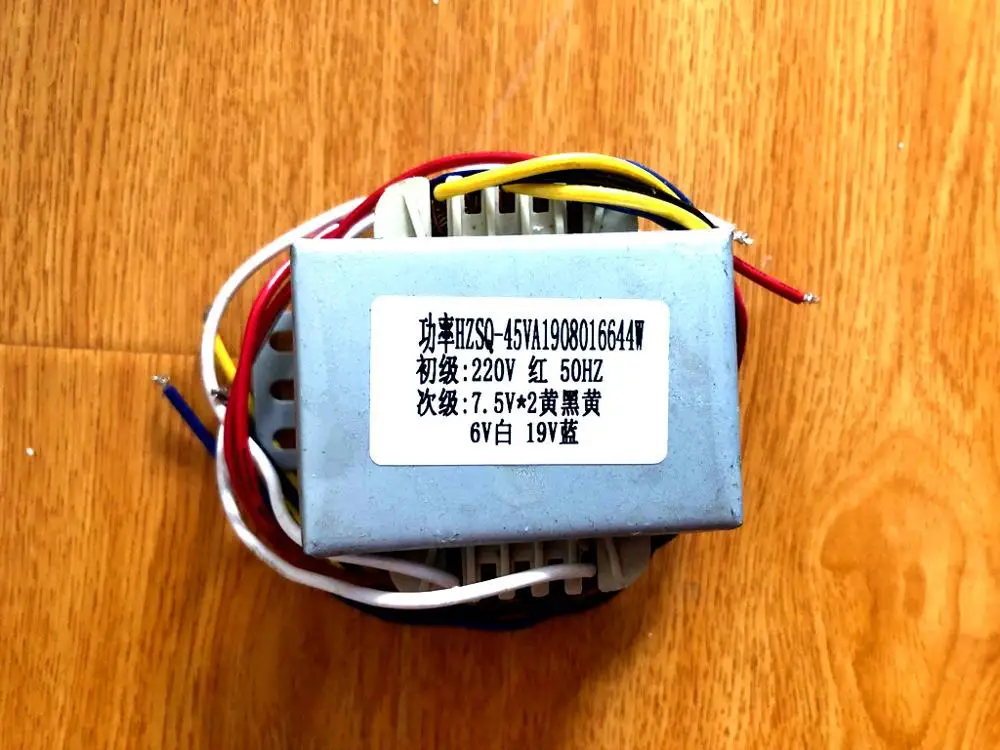 AC 220V к DC 0~ 15V& DC 0~ 19V 45W Кольцевой трансформатор Заводская акция