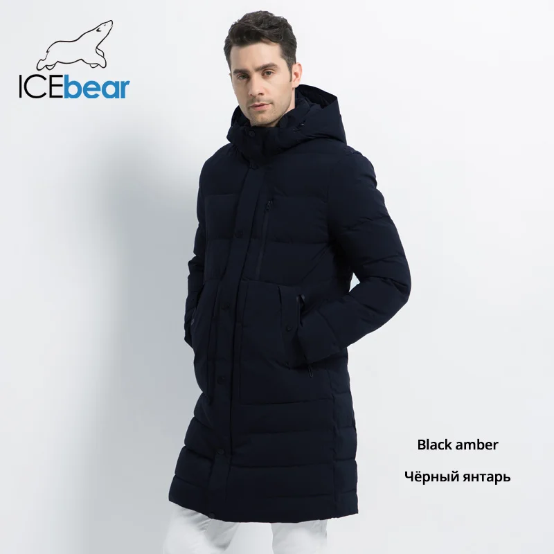 ICEbear новая зимняя куртка ветрозащитная мужская хлопковая модная мужская парка повседневные мужские пальто Высокое качество Мужское пальто MWD18826I - Цвет: M460