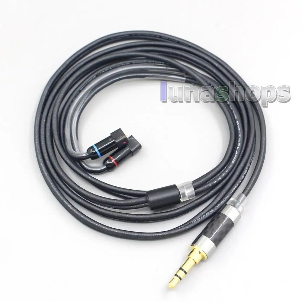 LN007105 2 5 мм 4 черный 99% чистый PCOCC кабель для UE11 UE18 pro QDC Gemini S Anole V3 C V6 C|Кабели VGA| |