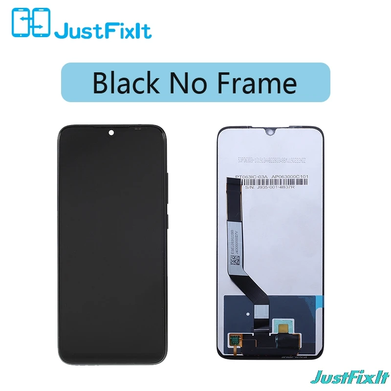 Black no Frame RedmiNote7 для Xiaomi Redmi Note 7 ЖК-дисплей с рамкой сенсорный экран дигитайзер ЖК-дисплей Redmi Note7 запасные части - Цвет: Black no Frame