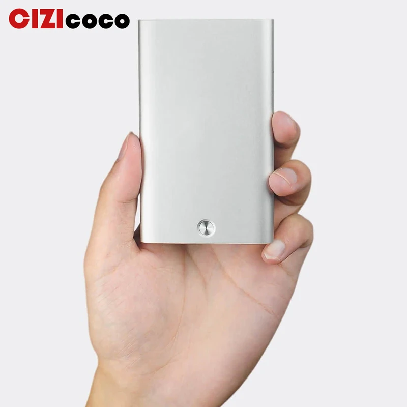 Cizicoco 2020 новый бизнес держатель для карт автоматический всплывающий Чехол