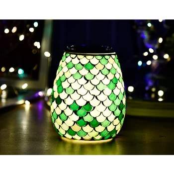 

1Pcs Mosaic Electric Plug-In Essential Oil Lamps Simple Essential Oil Fragrance Tea Light Candle Holder Oil Burner Warmer