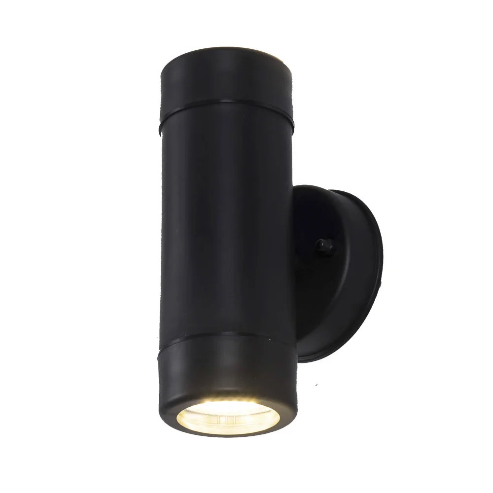 Черные настенные светильники вверх и вниз светодиодная лампа внешняя IP65 для