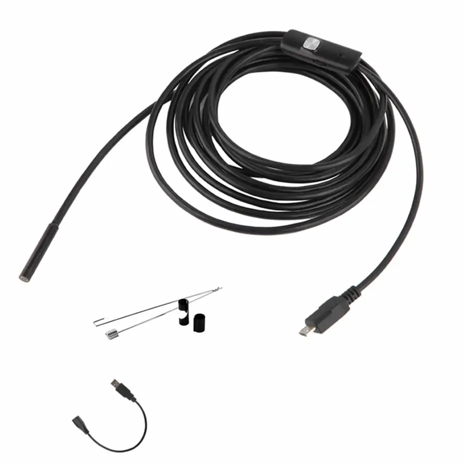 7,0 мм Usb эндоскоп Cn Plug мягкий провод смартфон эндоскоп камера для Android Мини камера Водонепроницаемый 6 светодиодный бороскоп проверить
