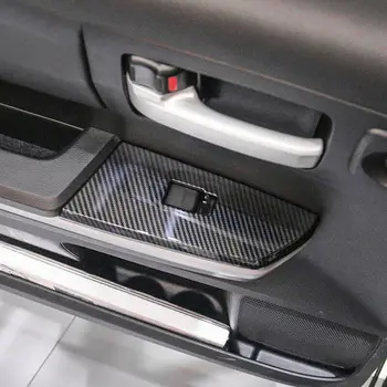 

Car Door Armrest Cover Auto Trim For Toyota Tundra 14-19 Carbon Fiber ABS