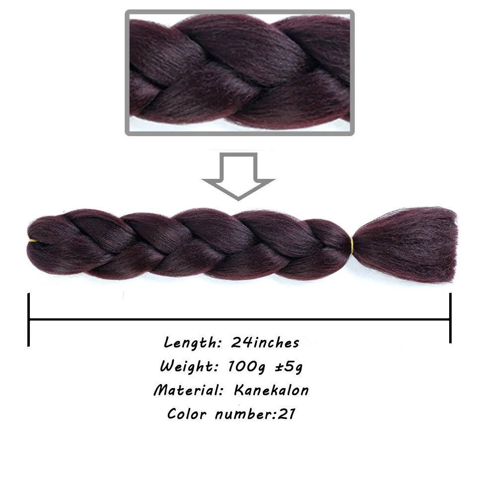 LANLANHigh термостойкие африканские большие плетеные регги дреды градиент цвета синтетические плетеные волосы - Цвет: P12/613