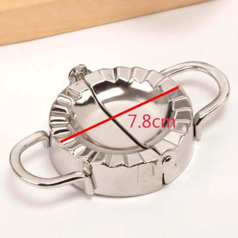 Hot New Pastry Tools Dumpling Maker Mould Stainless Steel Wrapper Dough Presser Cutter Pie Ravioli Dumpling Mould Kitchen Tools