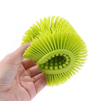 

Baby Bath Brush Soft Silicone Exfoliating Shampoo Brush Back Massage Shower Scrubber Body Massage Brush
