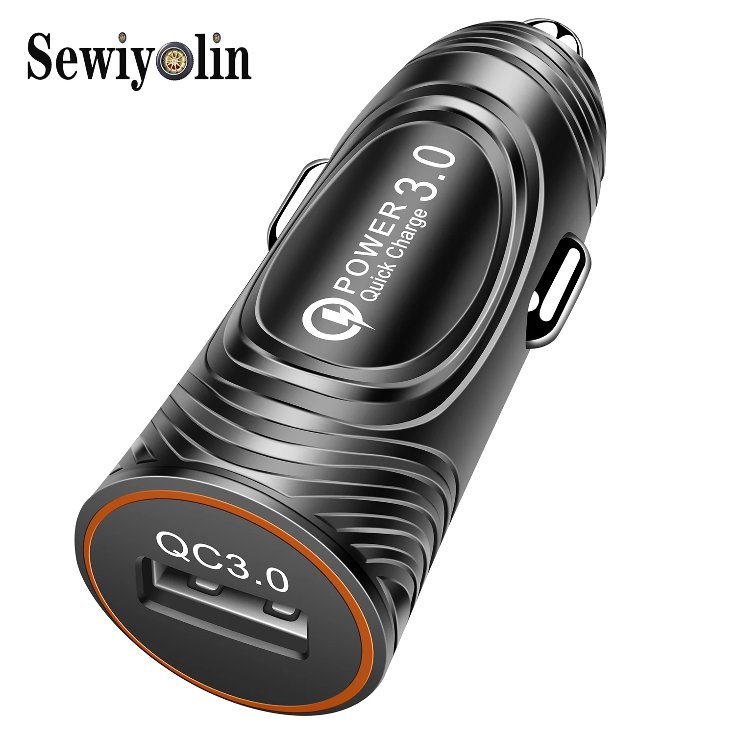 

Car Accessories Car Charger 1 Port LCD Display 12-24V Cigarette Socket Lighter USB Professional QC3.0A for Smart Phone Sewiyolin