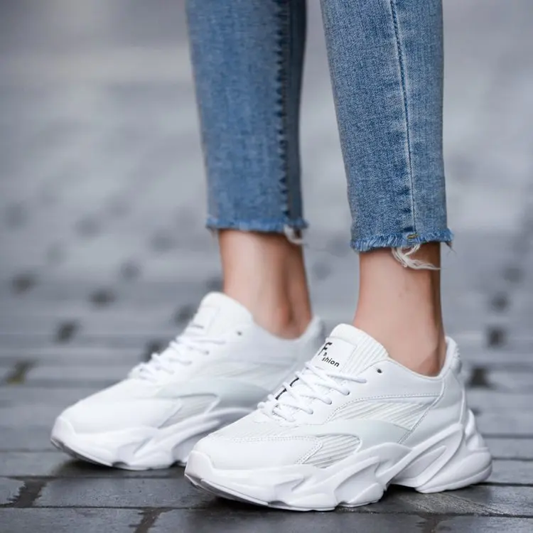 

Summer INS Sports Running Shoes Women's Shoes White Students Lower-cut Casual Shoes Korean-style Fashion WOMEN'S Shoes Thick Bot