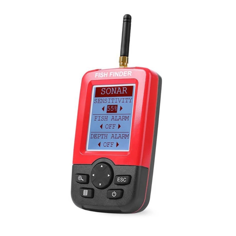 Smart Portable Depth Fish Finder with 100M Wireless Sonar Sensor Echo Sounder LCD Fishfinder Lake Sea Fishing Saltwater fishing accessories fish finder