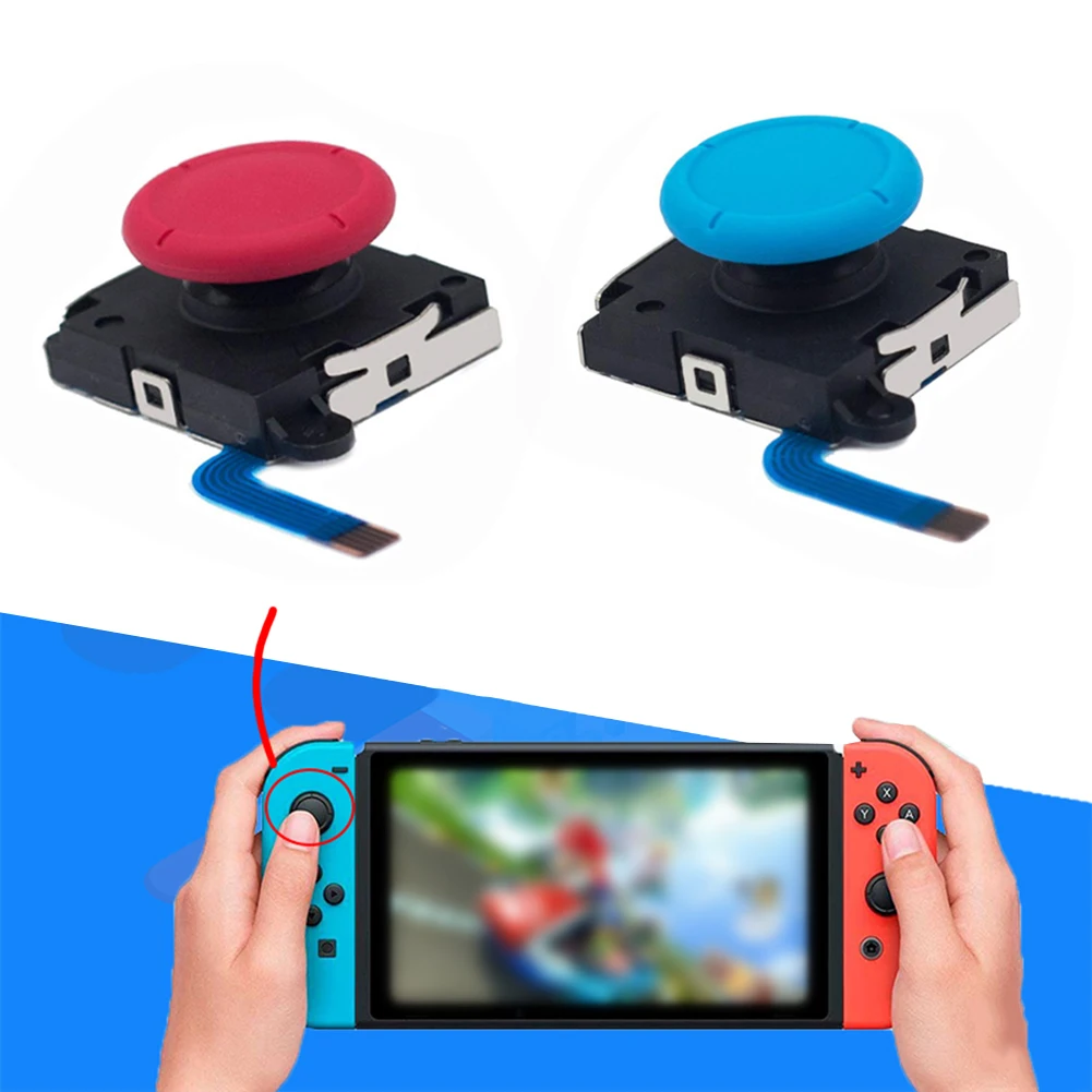 1Pc 3D Analog Sensor Stick Joystick Replacement For Nintend Switch Joycon Controller Handle Gaming Accessories Consoles