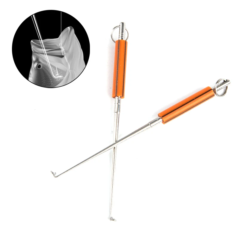 

Безопасный экстрактор из нержавеющей стали, съемник рыболовных крючков, быстрое средство для удаления, рыболовные инструменты, портативные рыболовные снасти