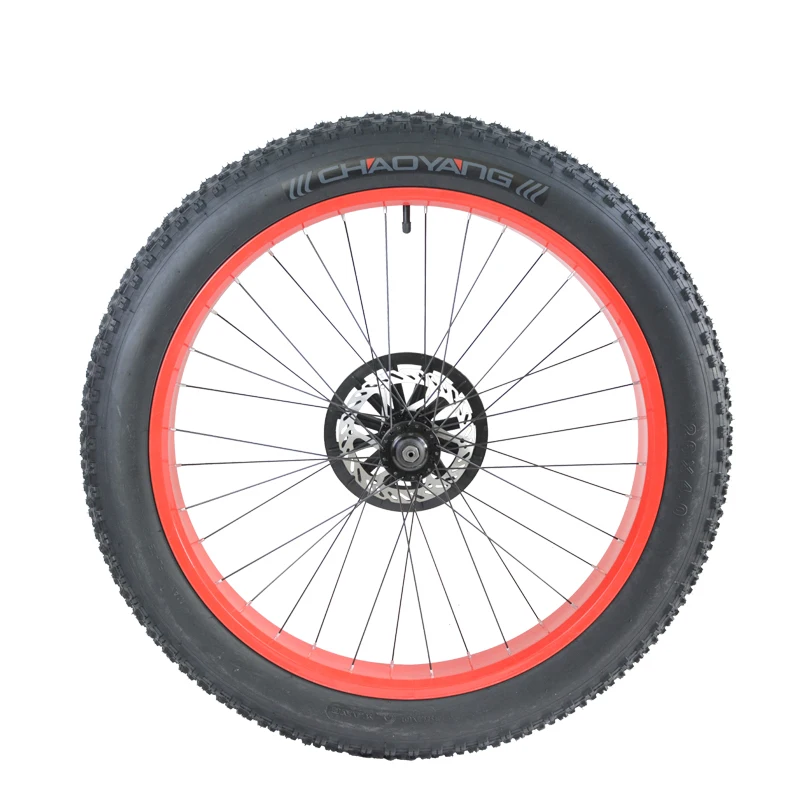 

MX01 MX02 electric snowmobile front wheel beach car front wheel 26 inch thick bicycle with inner tube, no fork