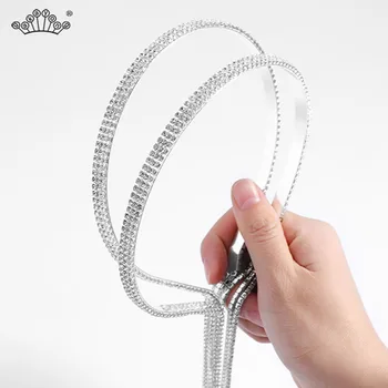 

Fashion Crystal Hair Accessories for Women Long Tassel Tiaras Women Girl's Hairbands Lady's Headwear Hair Jewelry