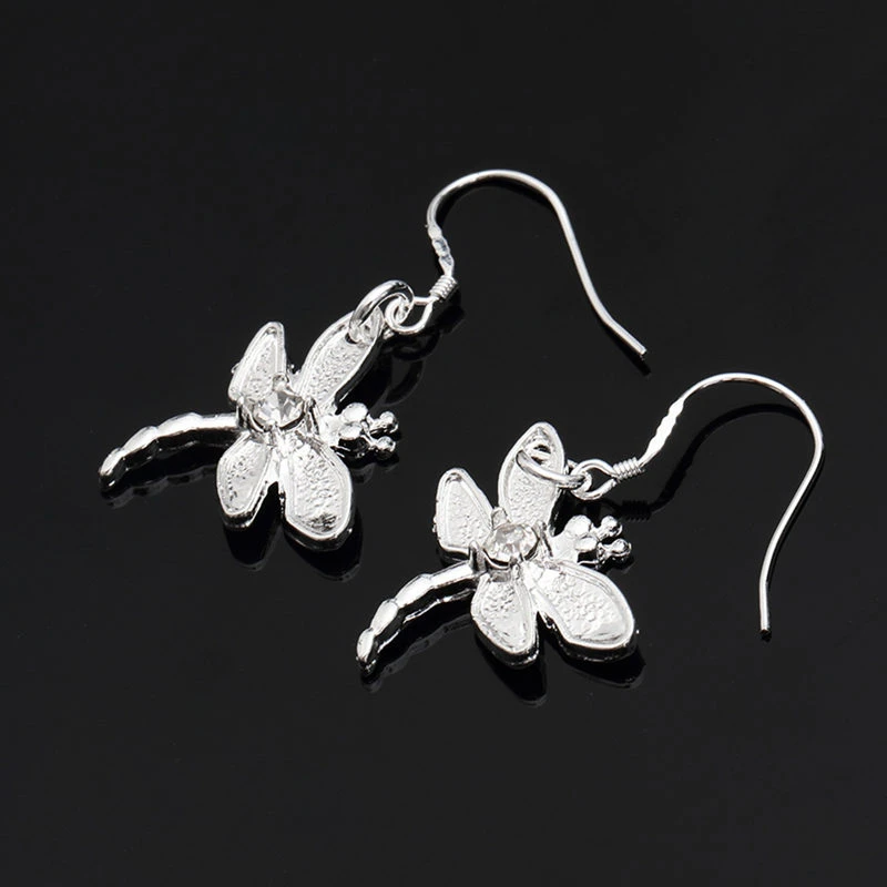 Charmhouse Pendientes de plata para mujer, aretes colgantes de libélula, joyería de moda, regalos de fiesta|Pendientes con forma de gota| - AliExpress