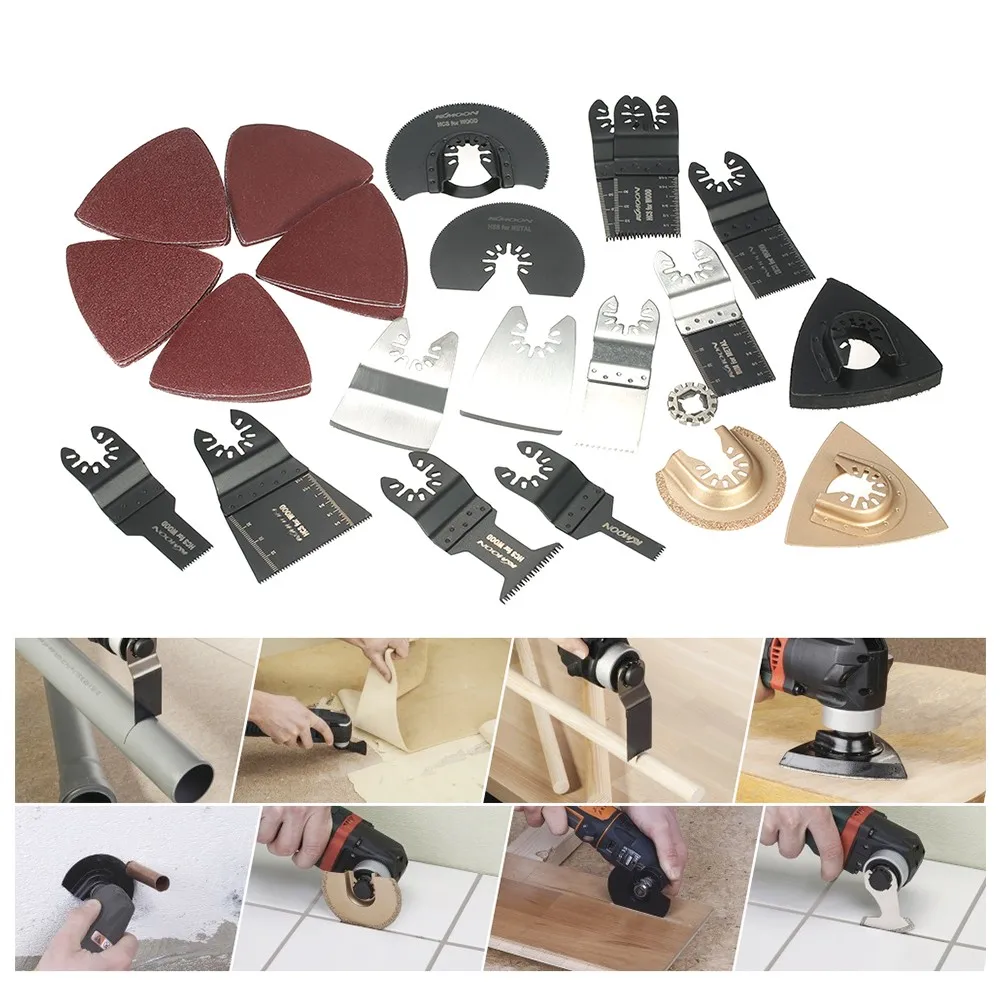 

42pcs Wood Oscillating Multi Tool Quick Release Saw Blade Reciprocating Saw Blades for Dremel Fein Multimaster Makita Bosch Craf