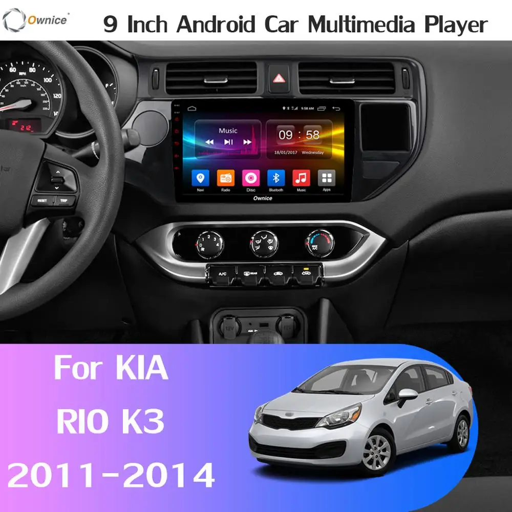 Cheap 360° Panoramic 4G+WiFi 8Core 4G+64G Android 9.0 Car DVD Multimedia Player Radio For KIA RIO K3 2011-2014 GPS SPDIF DSP CarPlay 1