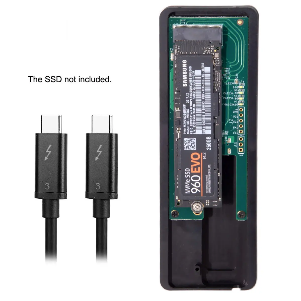 Интерфейс Thunderbolt 3 к PCI Express E NGFF M key NVME AHCI SSD чехол картридж|Адаптеры Type-C| |